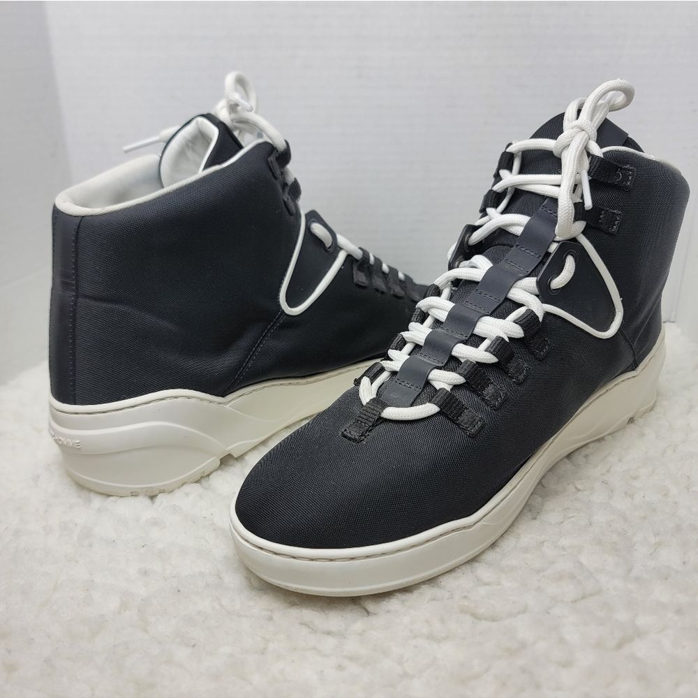 Christian Dior Homme Men’s Technical Nylon High Top Sneakers Black 12 Italy Made - Picture 5 of 9